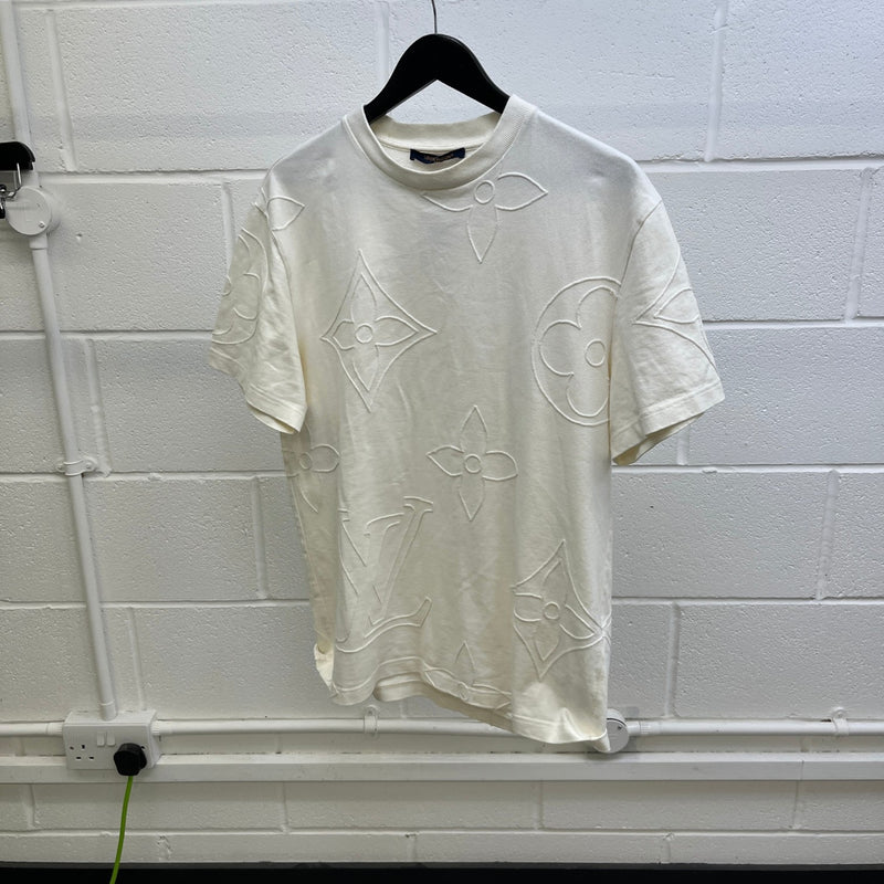 Men's Monogram T-Shirt Cream Size L