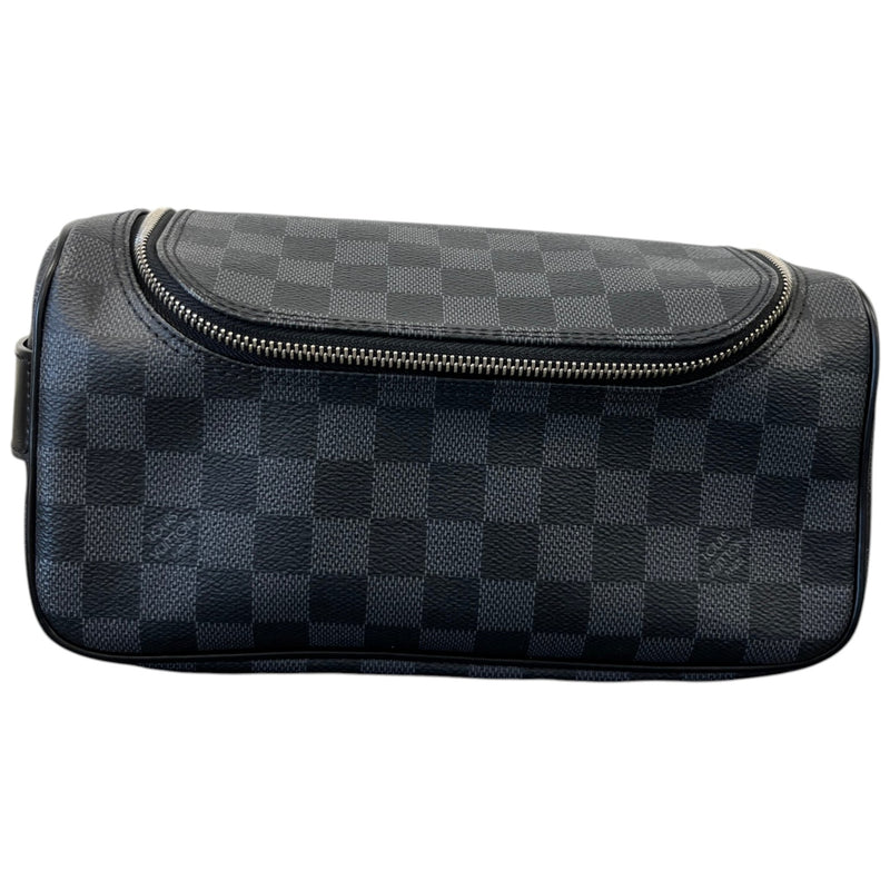 Men's Damier Graphite Toiletry Bag Black