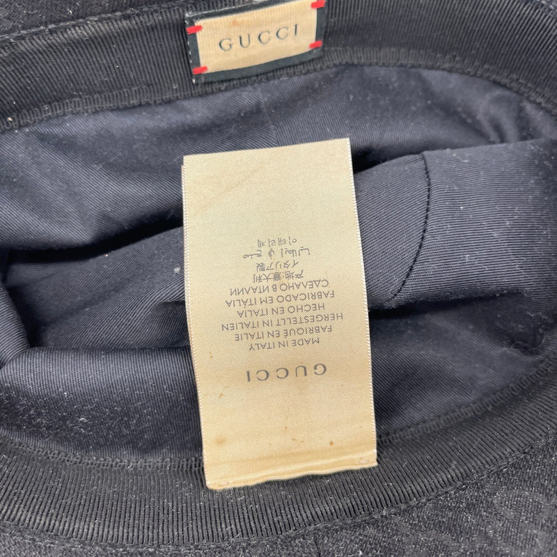 Men's GG Supreme Bucket Hat Black Size S