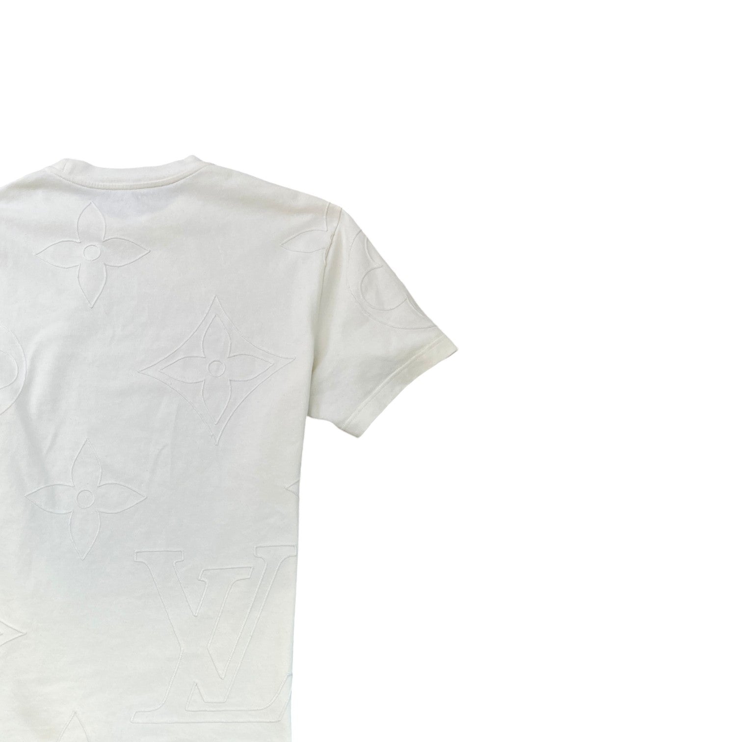 Men's Monogram T-Shirt Cream Size L - Photo 4