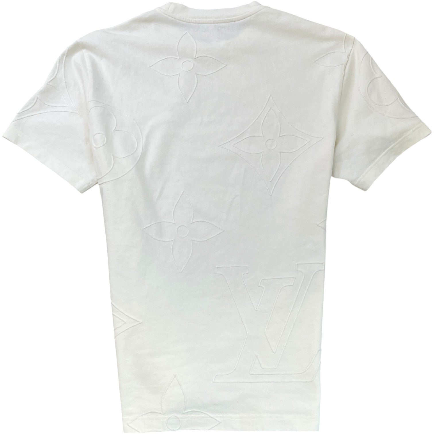 Men's Monogram T-Shirt Cream Size L - Photo 2