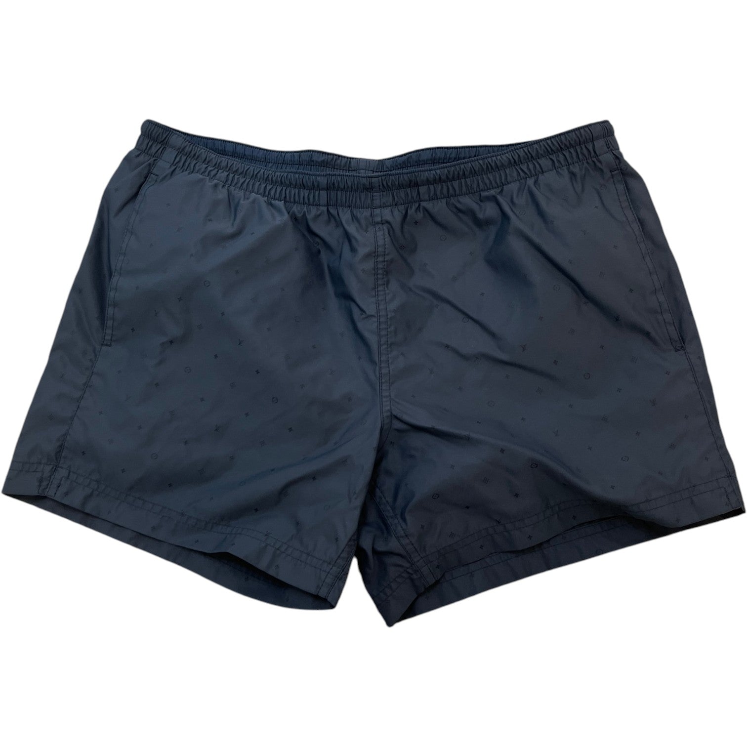 Men's Micro Monogram Swim Shorts Navy Size M - Photo 1