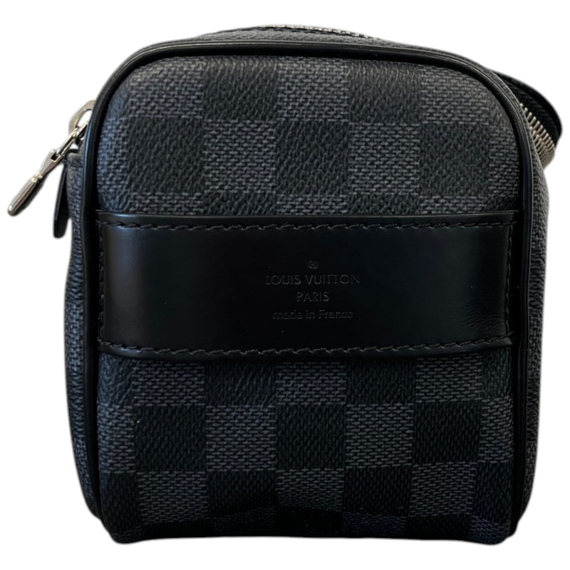 Men's Damier Graphite Toiletry Bag Black