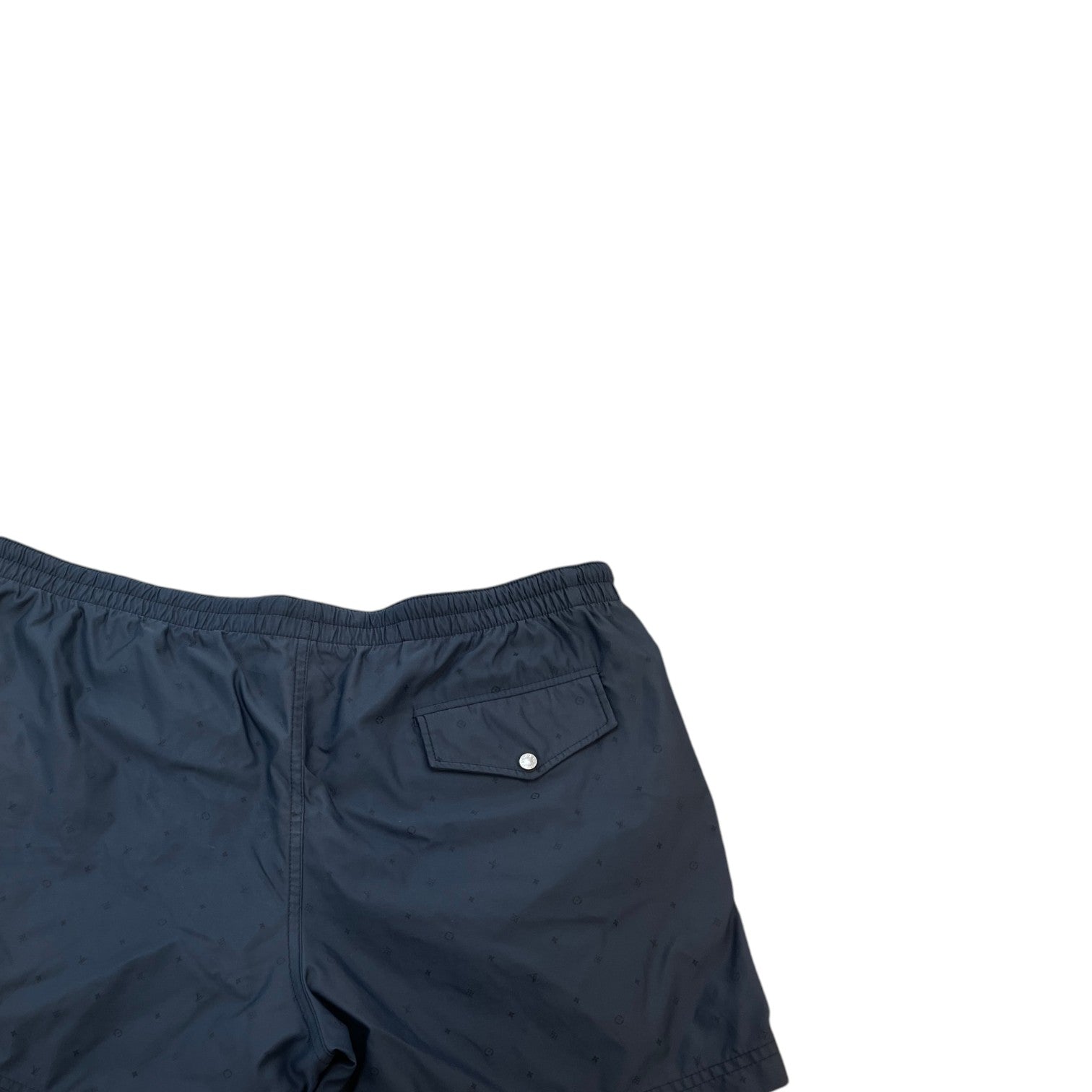 Men's Micro Monogram Swim Shorts Navy Size M - Photo 4