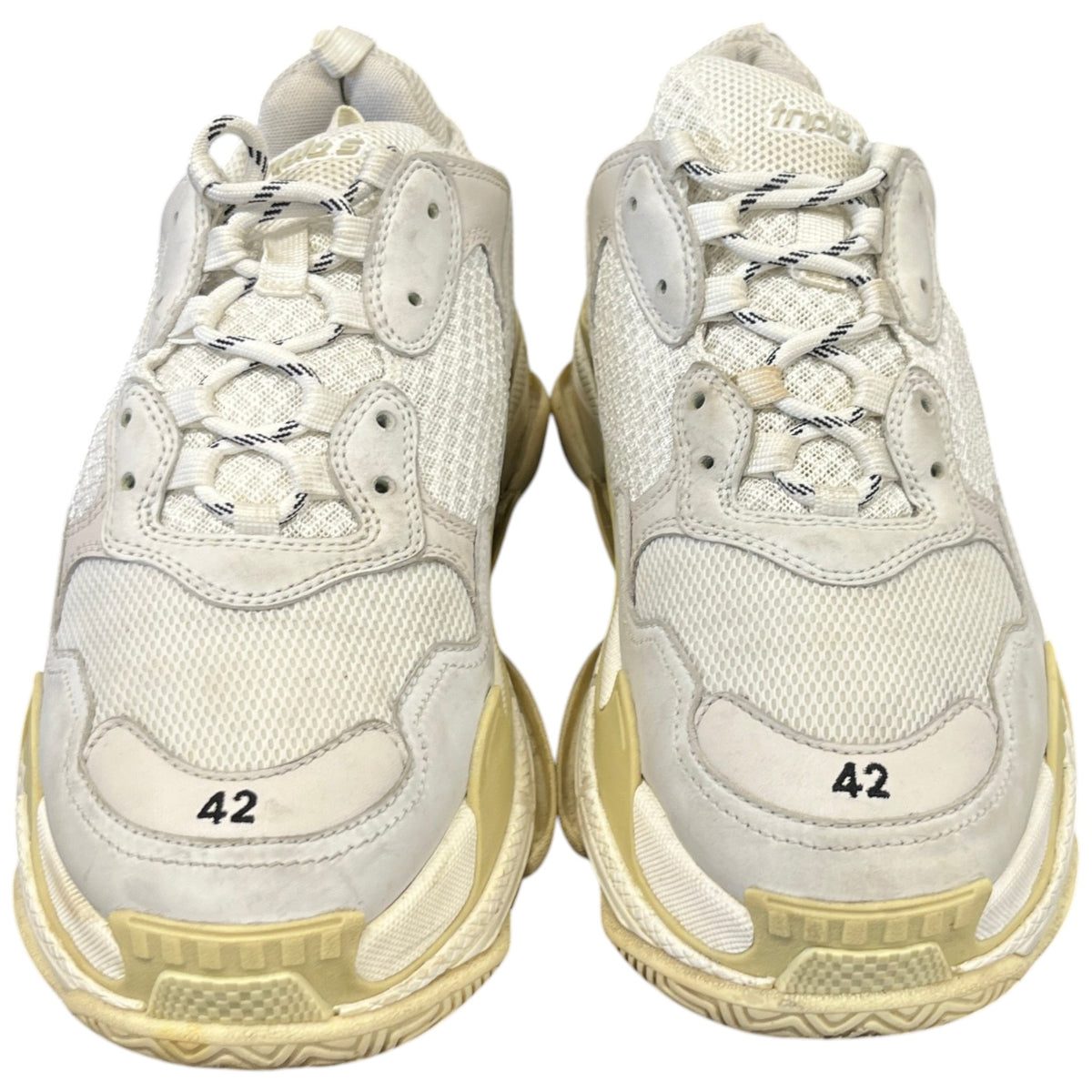 Men's Triple S Low Trainers White Size UK 8 / EU 42 - Photo 6