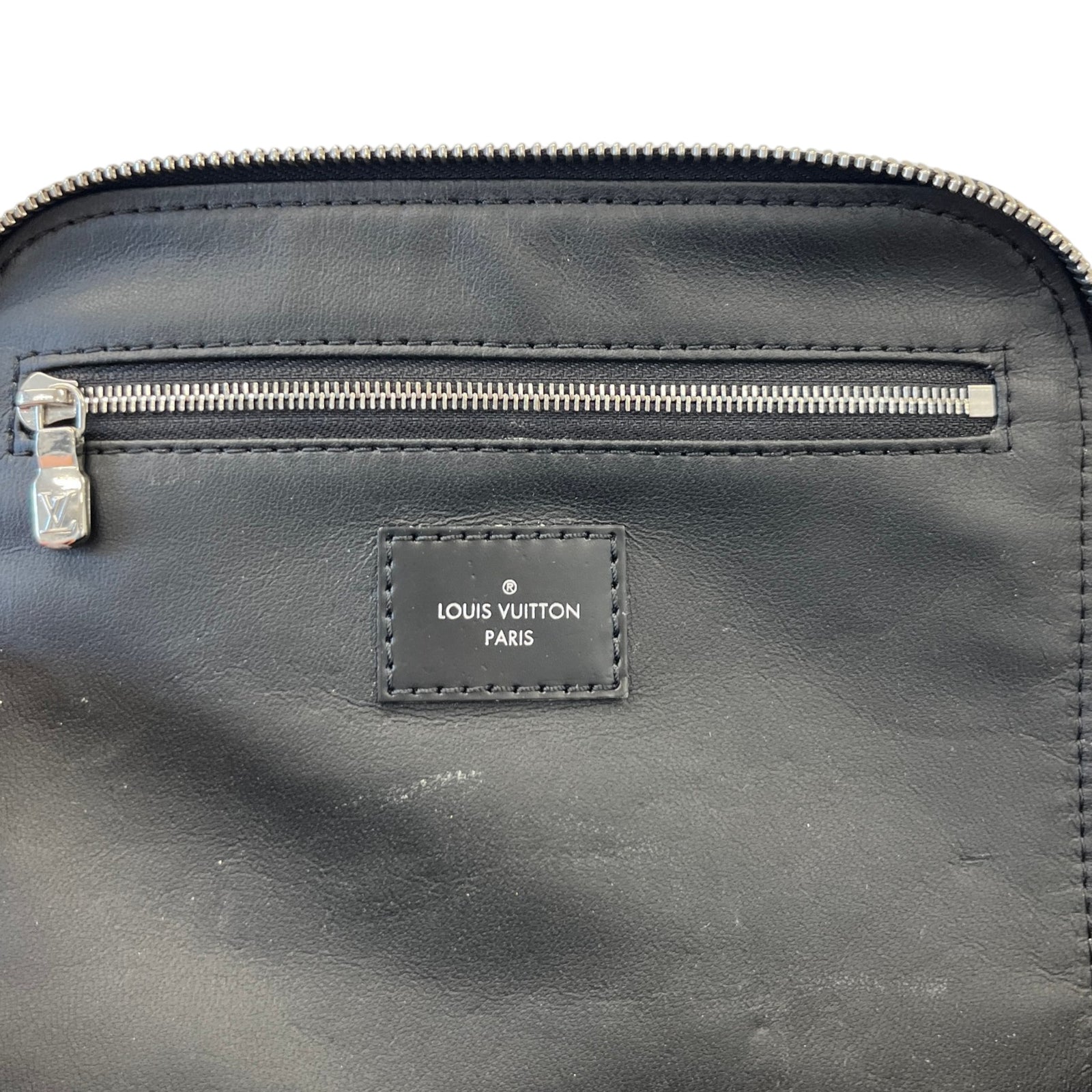 Men's Damier Graphite Toiletry Bag Black - Photo 11