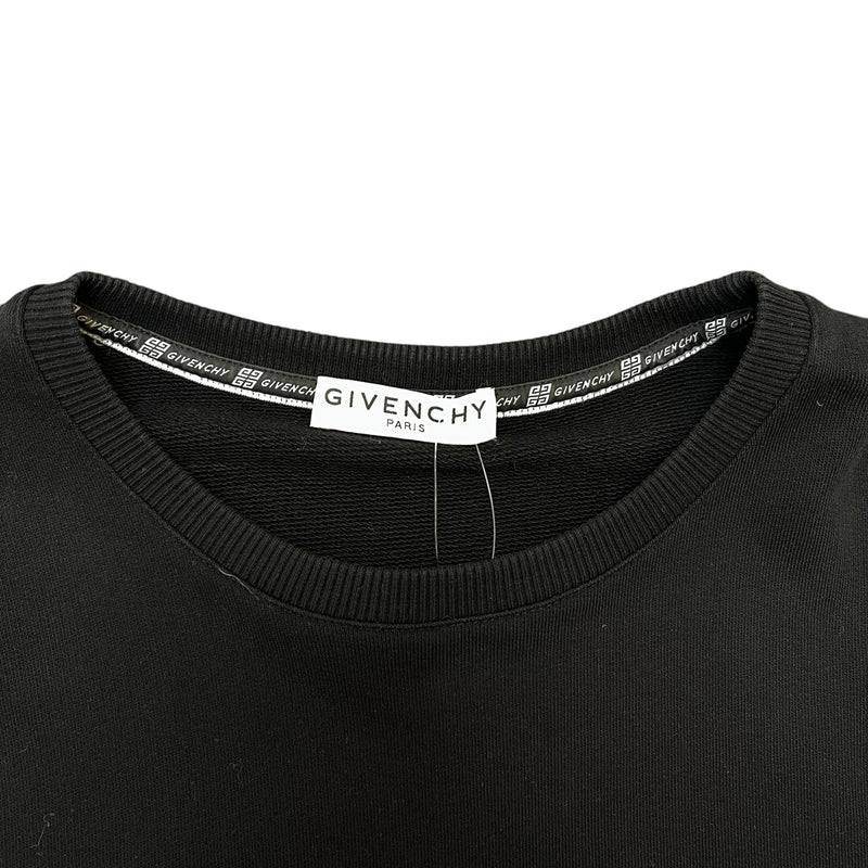 Men's Logo Print Sweatshirt Black Size S