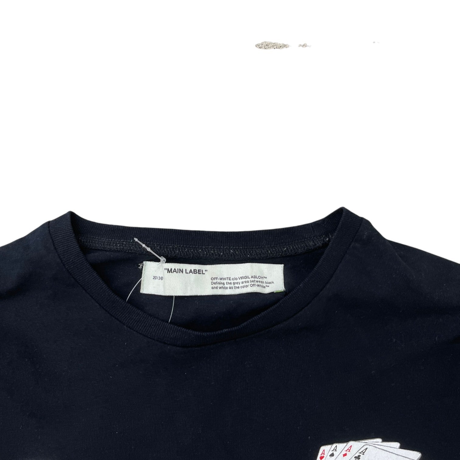 Men's Diag Hand Card Long Sleeve T-Shirt Black Size L - Photo 5