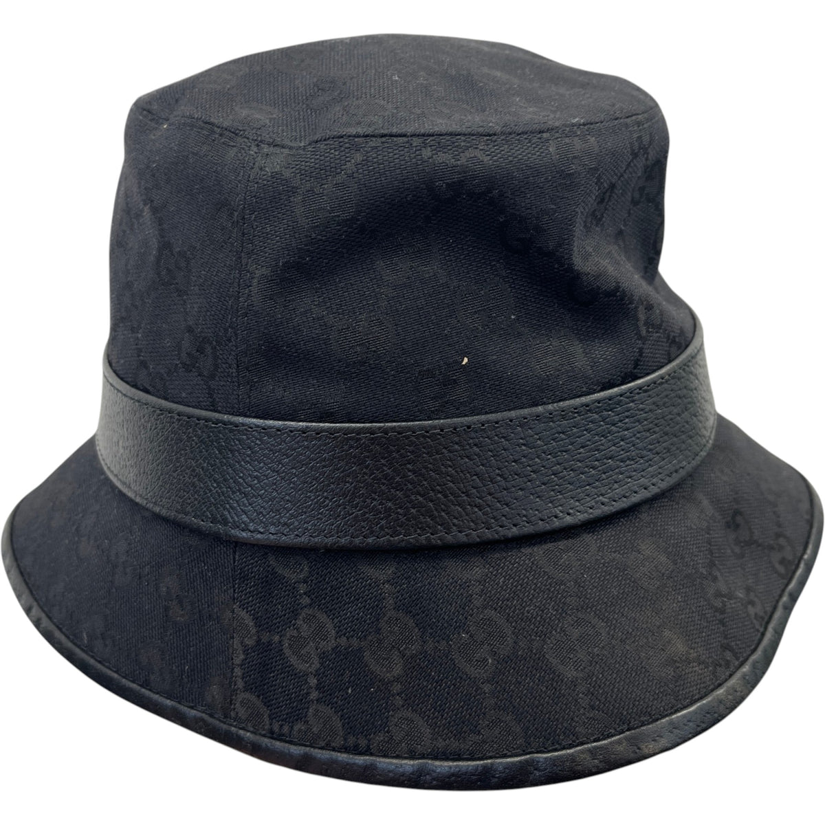 Men's GG Supreme Bucket Hat Black Size S - Photo 4