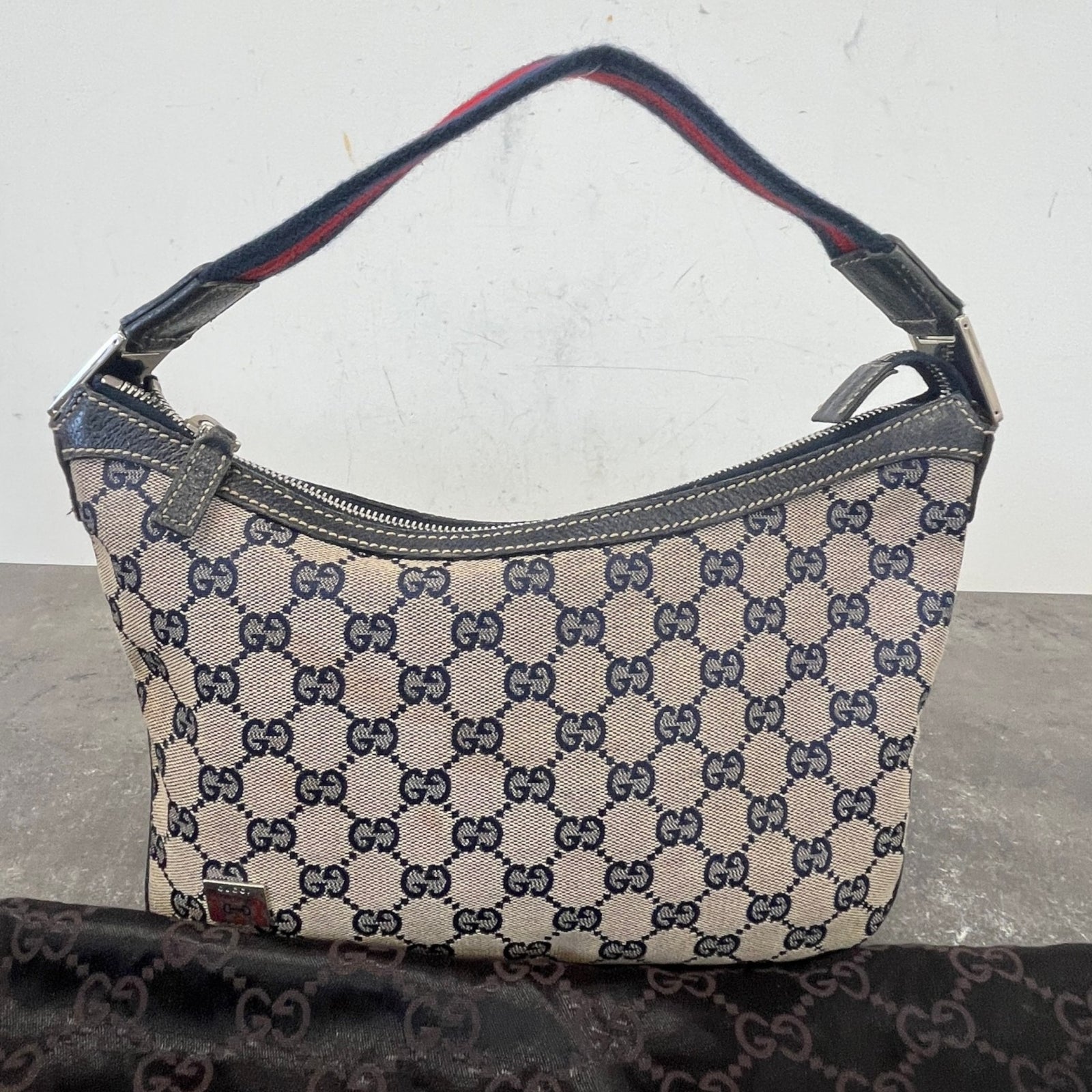 Women's Gg Supreme Pop Bag Navy - Photo 11
