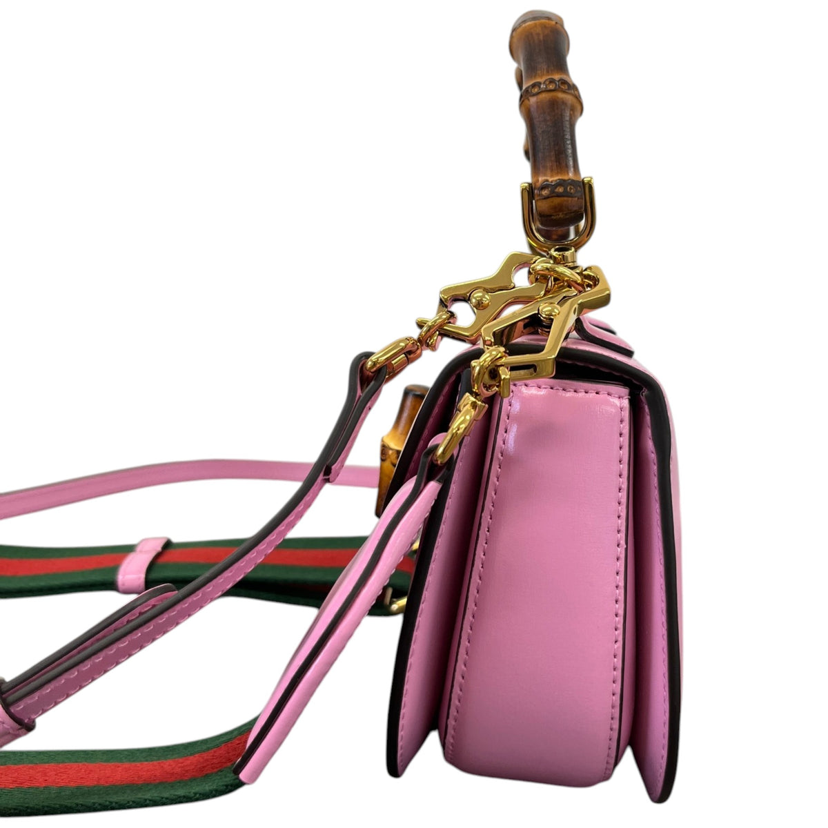Women's Bamboo 1947 Mini Top Handle Handbag Pink - Photo 11