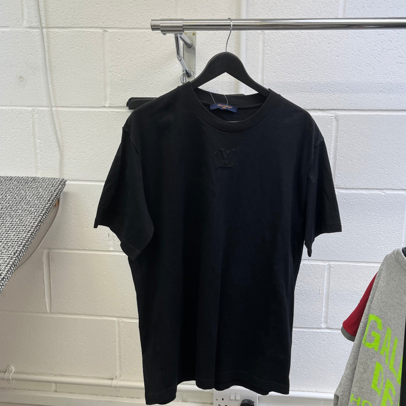 Men's LV Embossed T-Shirt Black Size XL