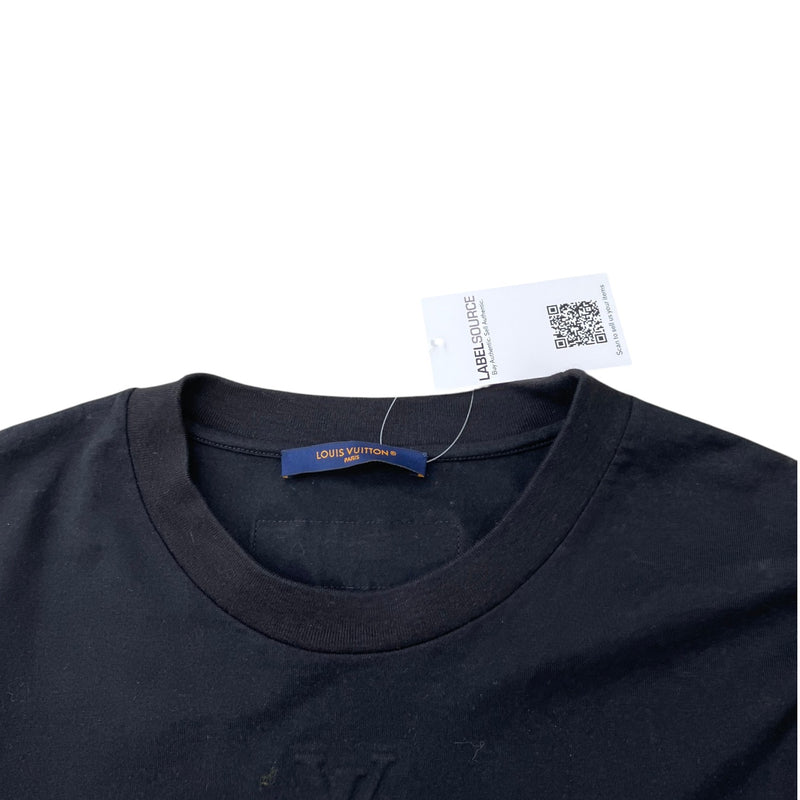 Men's LV Embossed T-Shirt Black Size XL