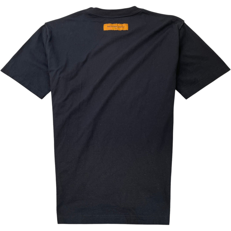 Men's LV Embossed T-Shirt Black Size XL