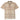 Men's Check Print Polo Shirt Beige Size L