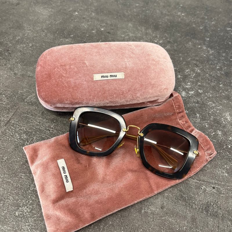 Women's SMU07O Square Sunglasses Brown