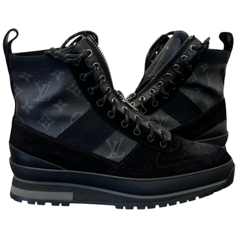 Men's Monogram Eclipse Harlem Ankle Boots Black Size EU 41.5 / UK 7.5