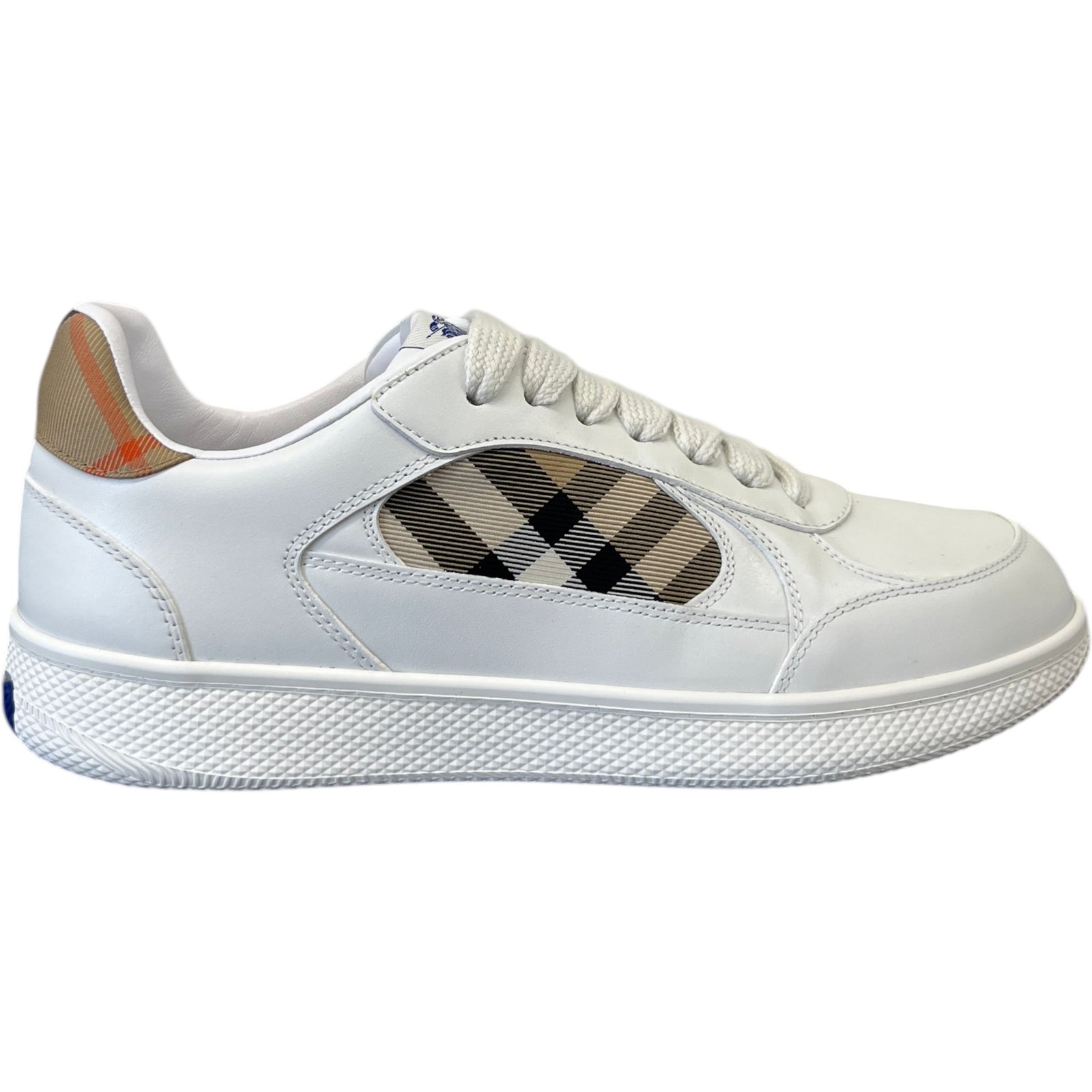 Men's Check Terrace Low Trainers White Size EU 41 / UK 7 - Photo 1
