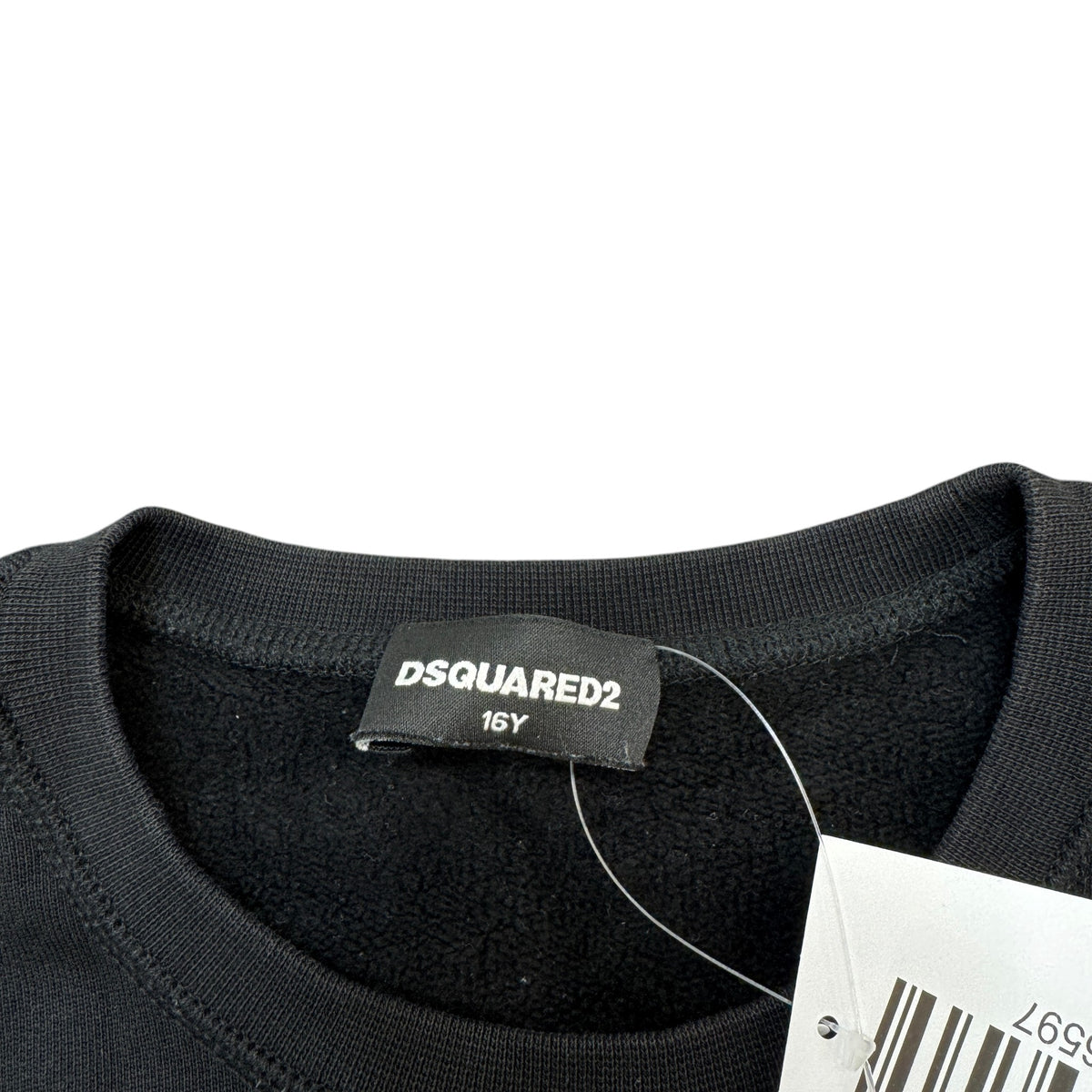 Boy's Logo Print Sweatshirt Black Size 16 years - Photo 5