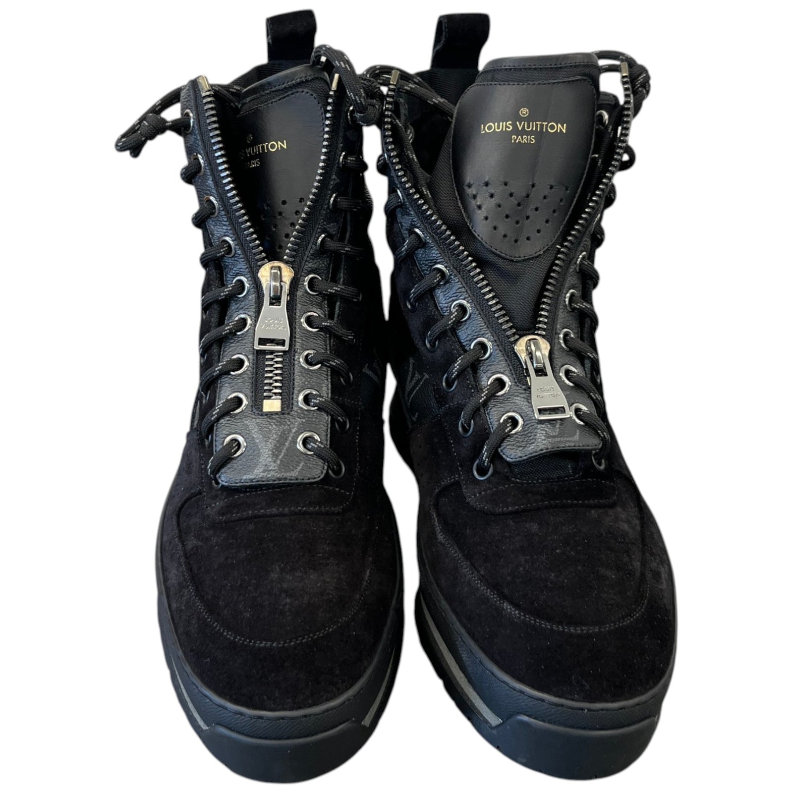 Men's Monogram Eclipse Harlem Ankle Boots Black Size EU 41.5 / UK 7.5 - Photo 6