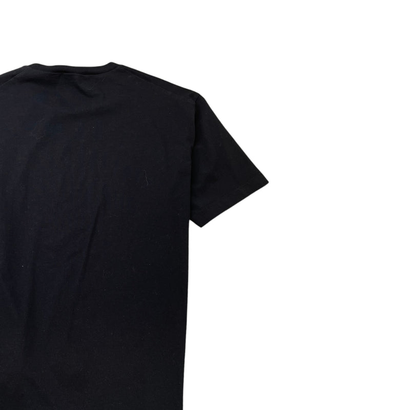 Men's Logo Print T-Shirt Black Size XXL