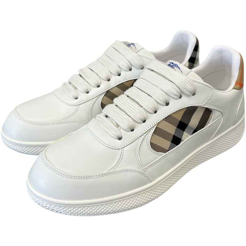 Men's Check Terrace Low Trainers White Size EU 41 / UK 7