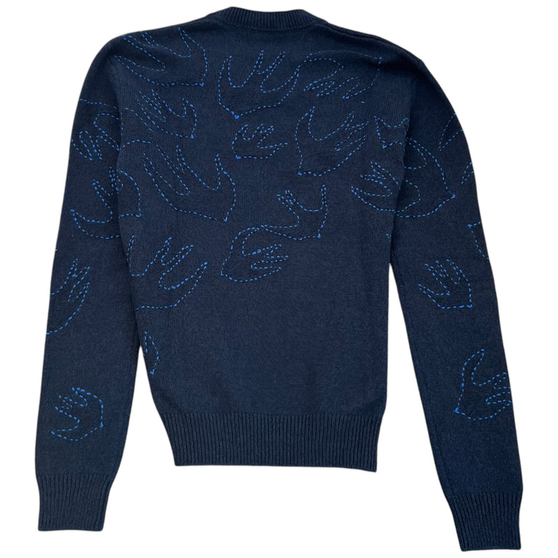 Men's Embroidered Logo Jumper Navy Size XXS