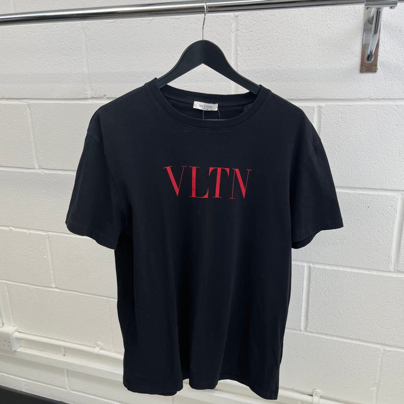 Men's Logo Print T-Shirt Black Size L