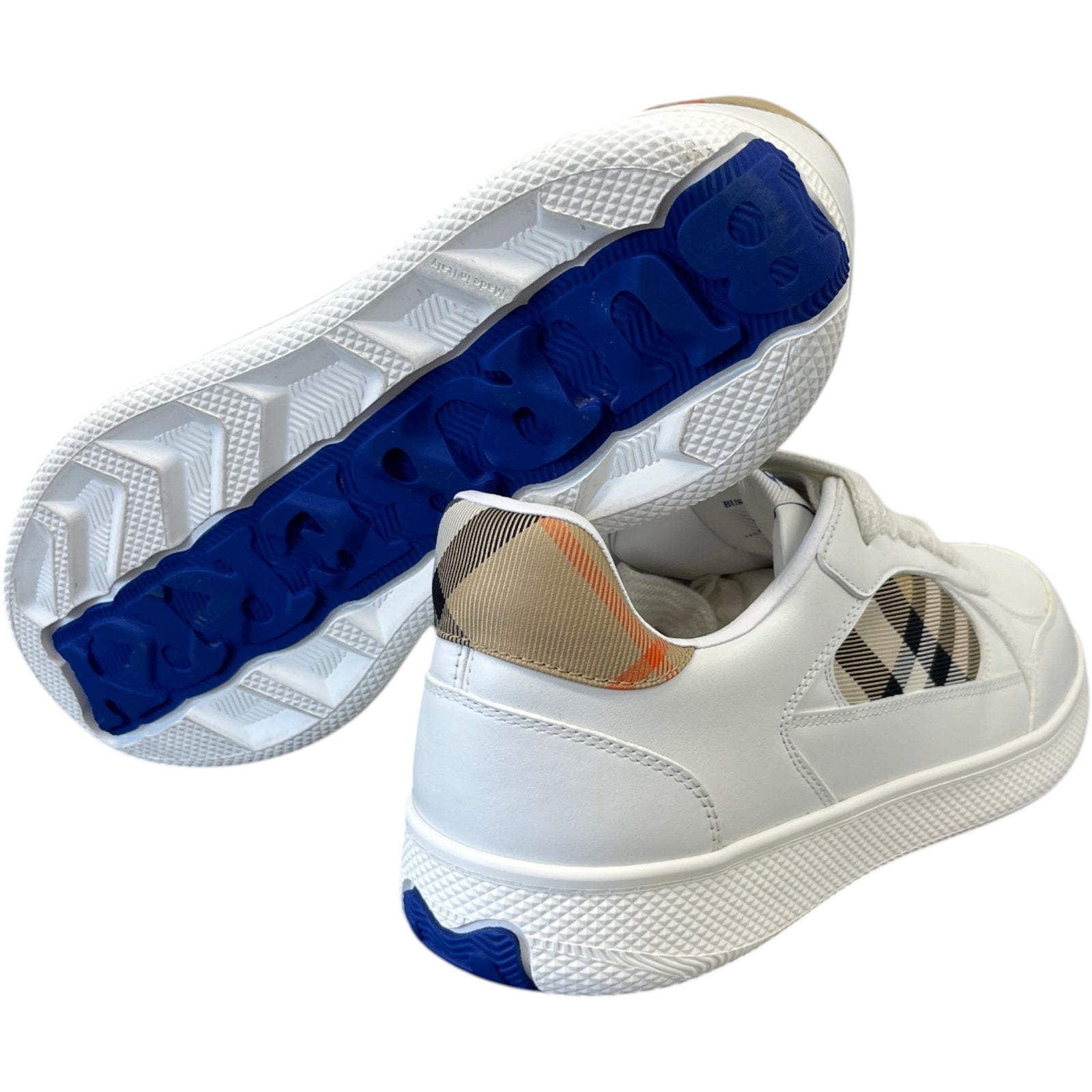 Men's Check Terrace Low Trainers White Size EU 41 / UK 7 - Photo 10