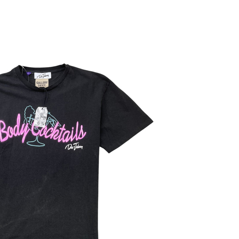 Men's Logo Print Short Sleeve Shirt Black Size L