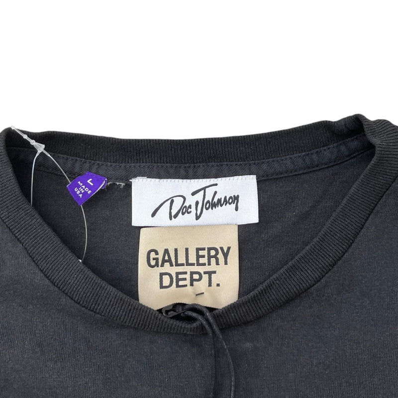 Men's Logo Print Short Sleeve Shirt Black Size L