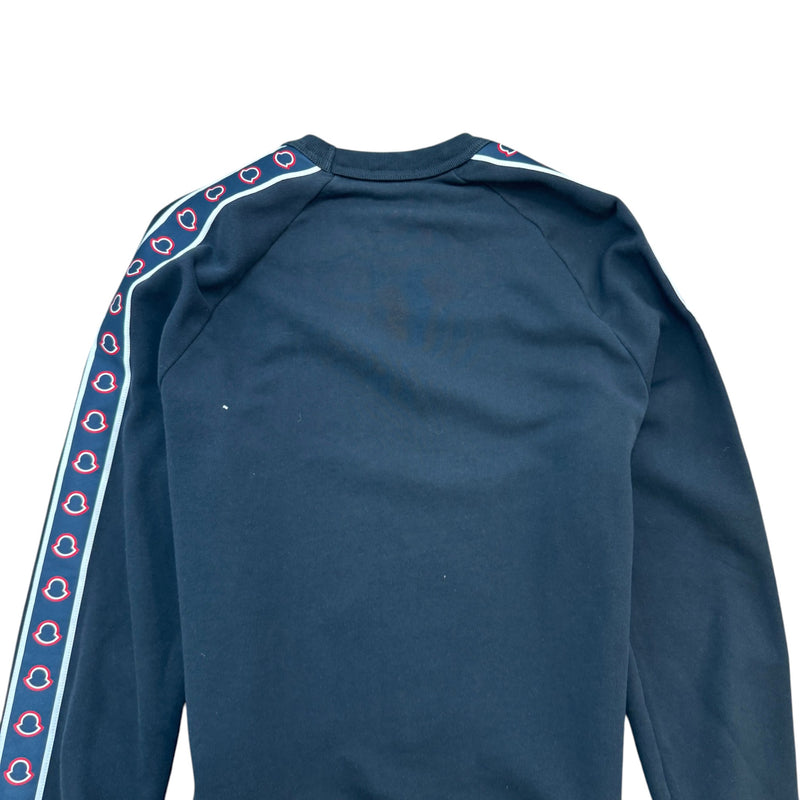 Men's Maglia Logo Tape Sweatshirt Navy Size S