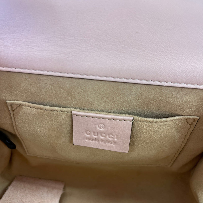 Women's Crystal Star Embroidered Small Padlock Handbag Pink