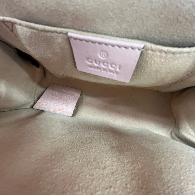 Women's Crystal Star Embroidered Small Padlock Handbag Pink