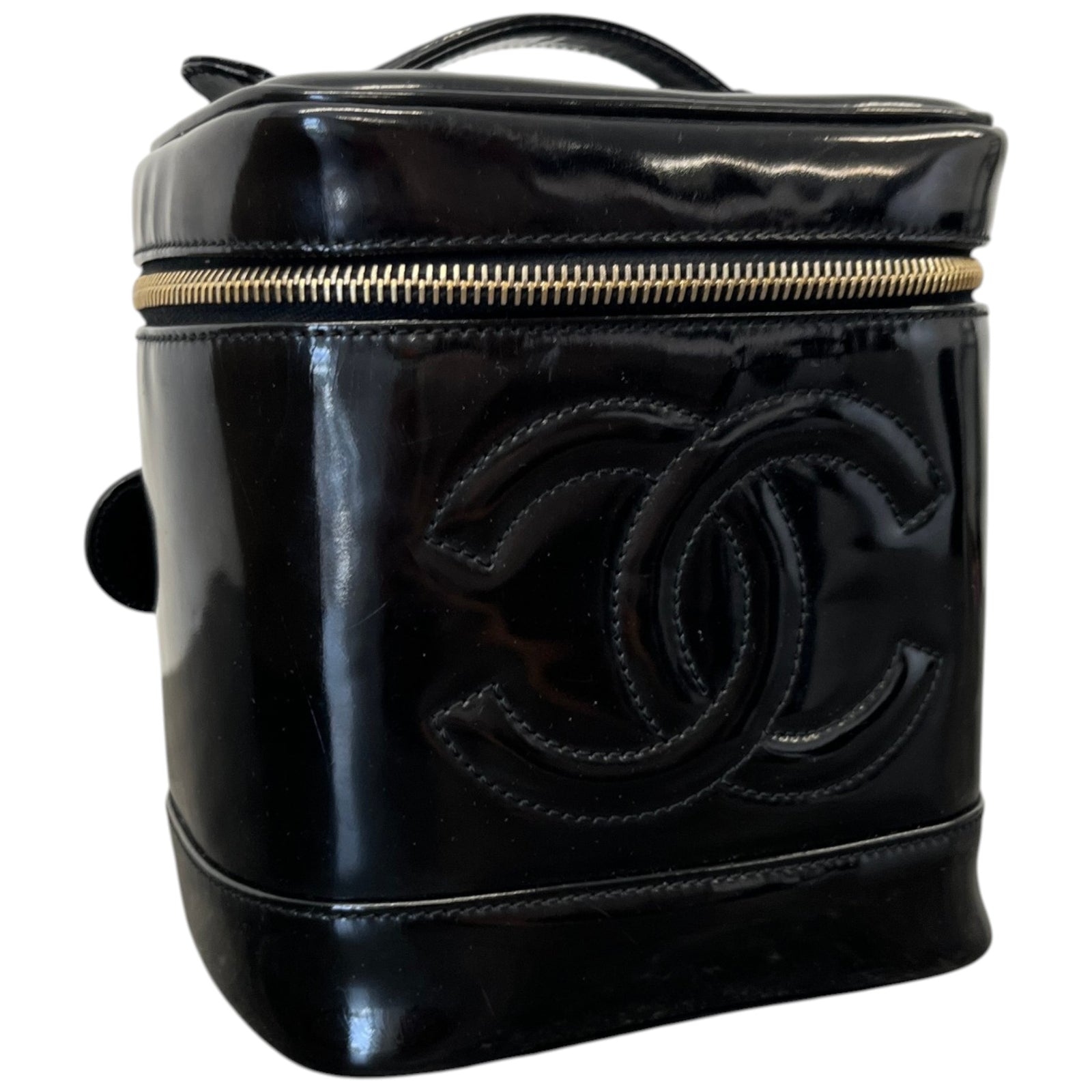 Women's Vintage CC Vanity Handbag Black - Photo 3
