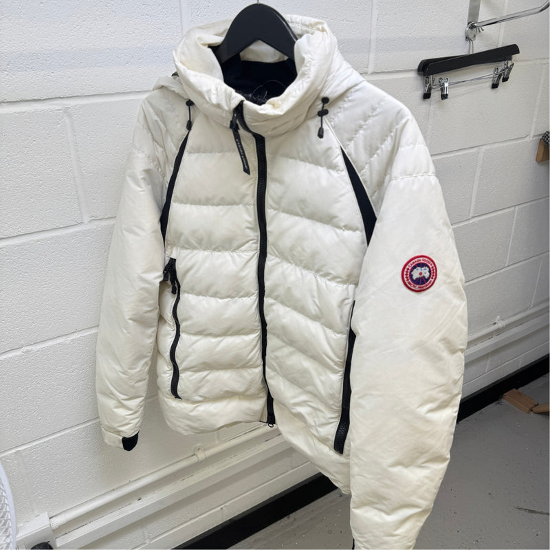 Men's Hybridge Base Down Jacket White Size L