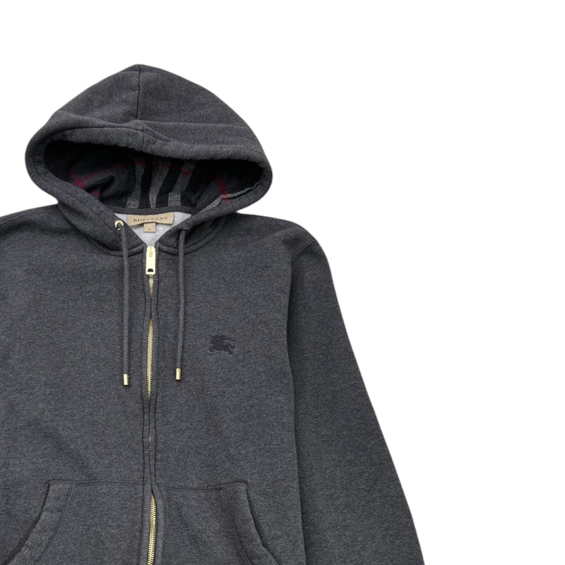 Men's Embroidered Logo Hoodie Charcoal Size M