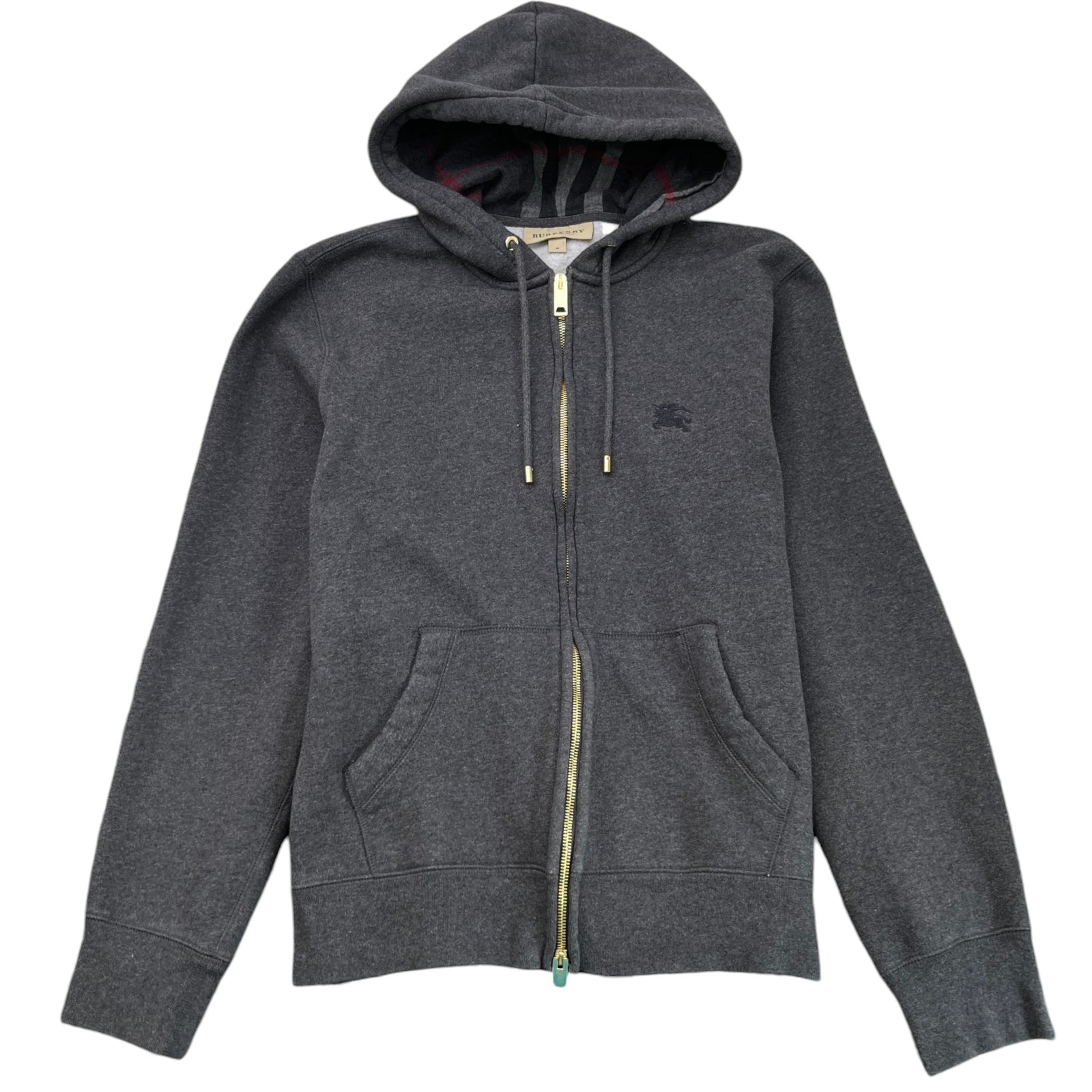 Men's Embroidered Logo Hoodie Charcoal Size M - Photo 1