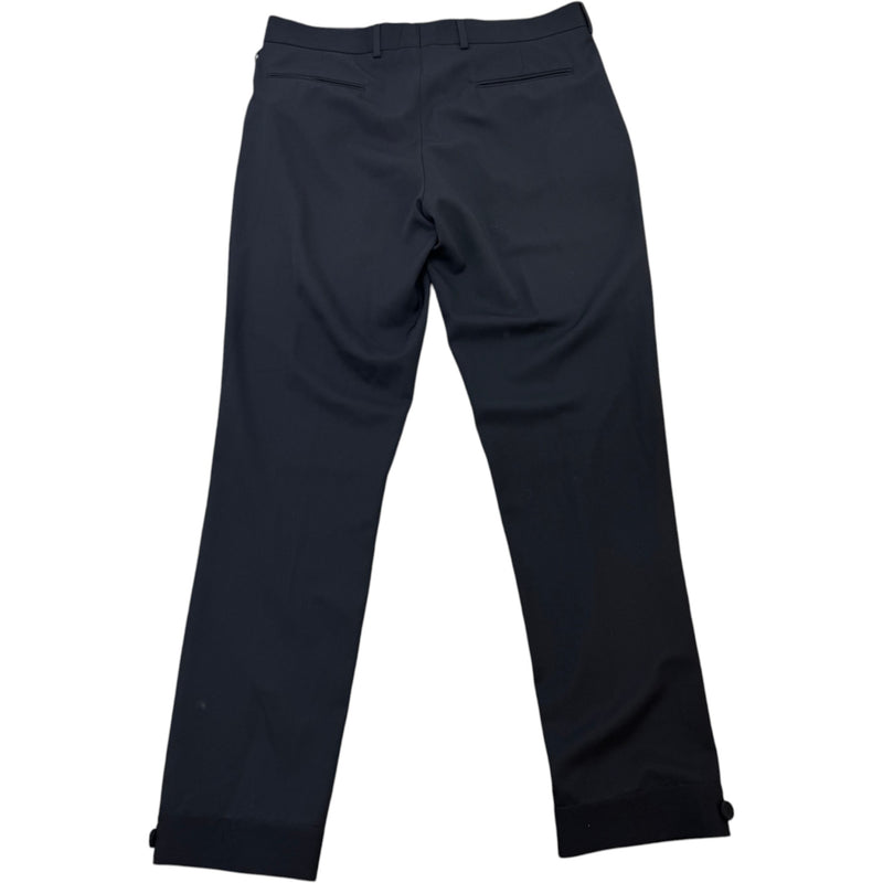 Men's Wool Trousers Black Size L / W34