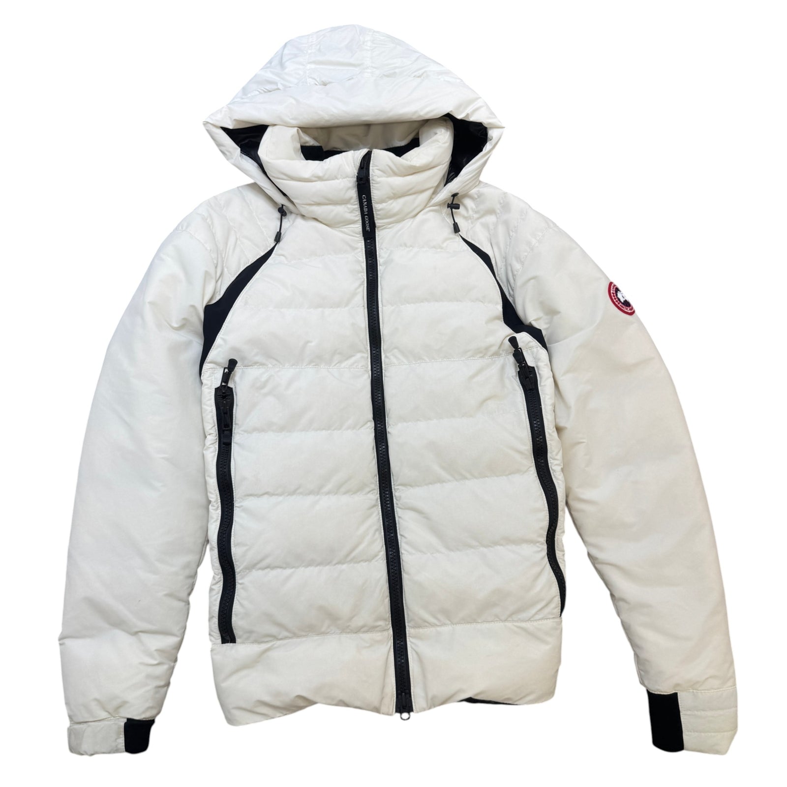 Men's Hybridge Base Down Jacket White Size L - Photo 1