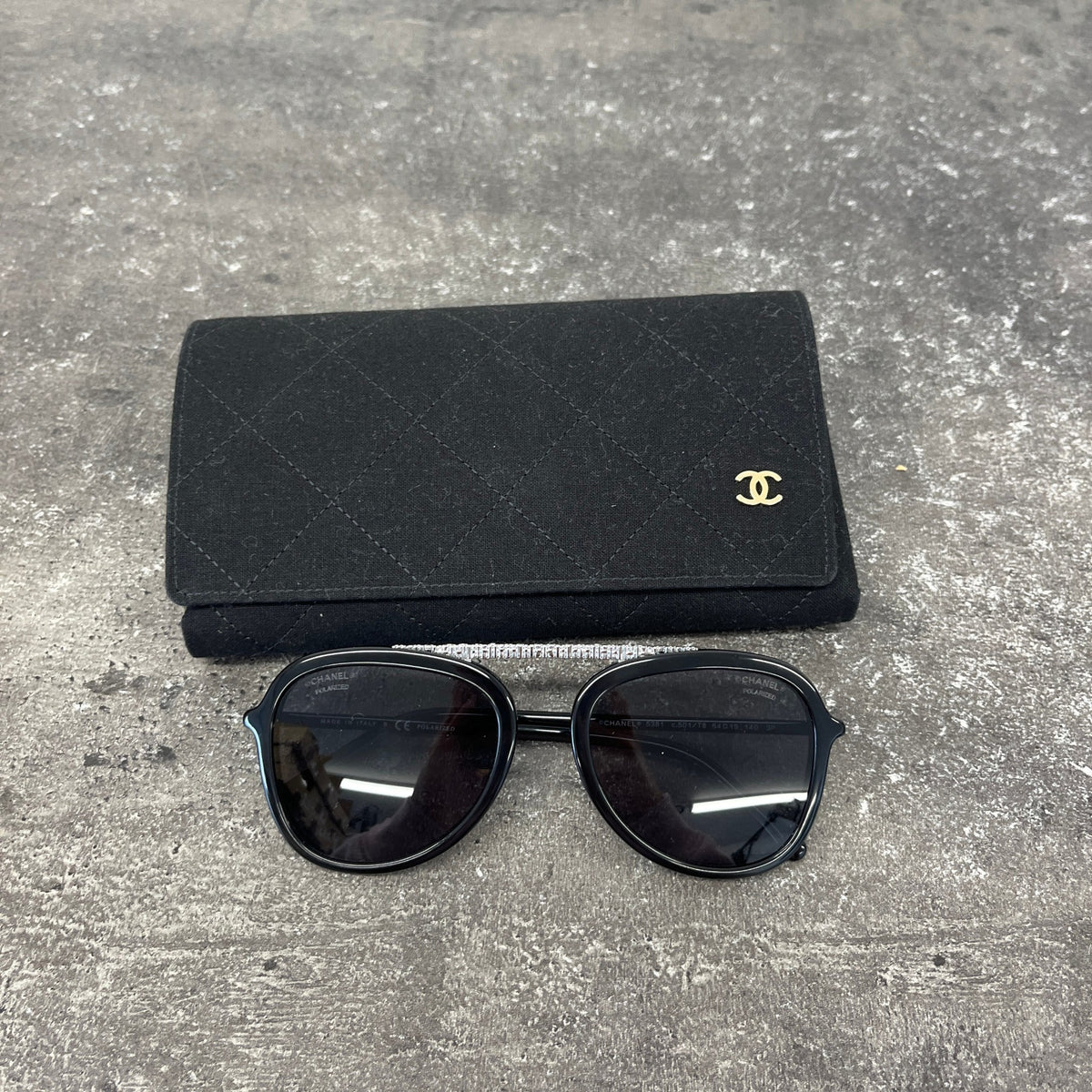 Women's Polarized Pilot Sunglasses Black - Photo 10