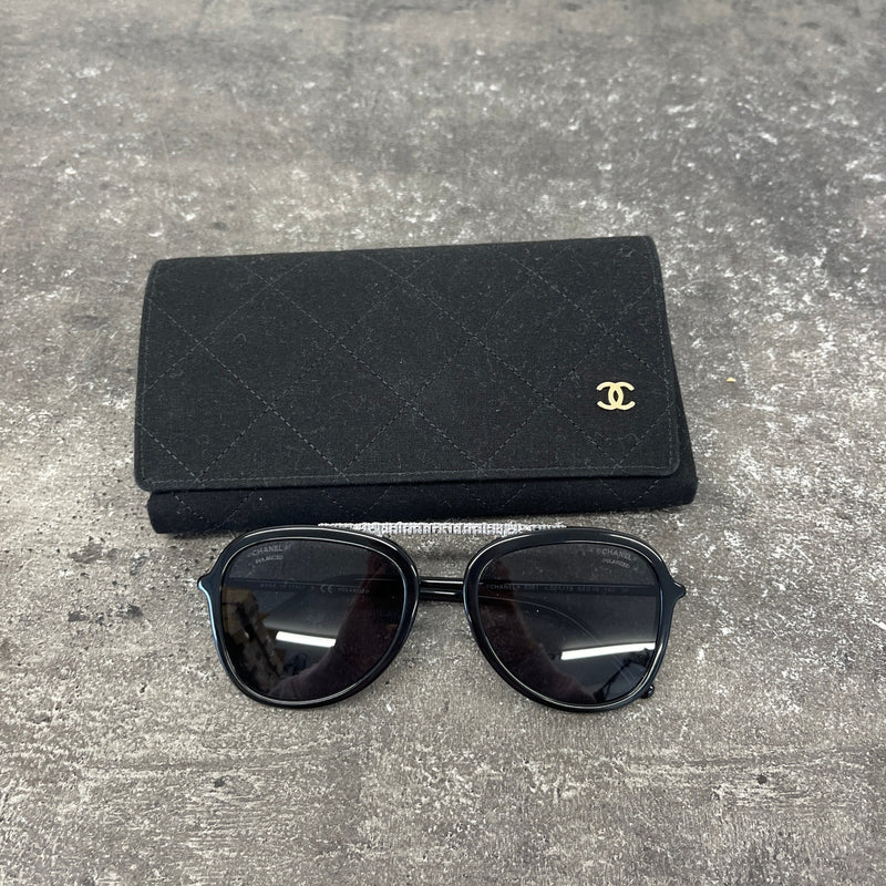 Women's Polarized Pilot Sunglasses Black