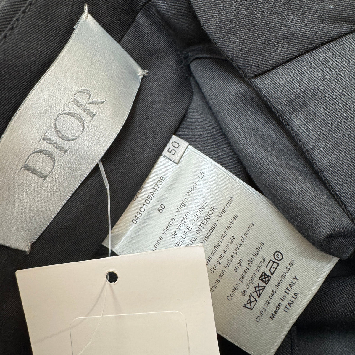Men's Wool Trousers Black Size L / W34 - Photo 6