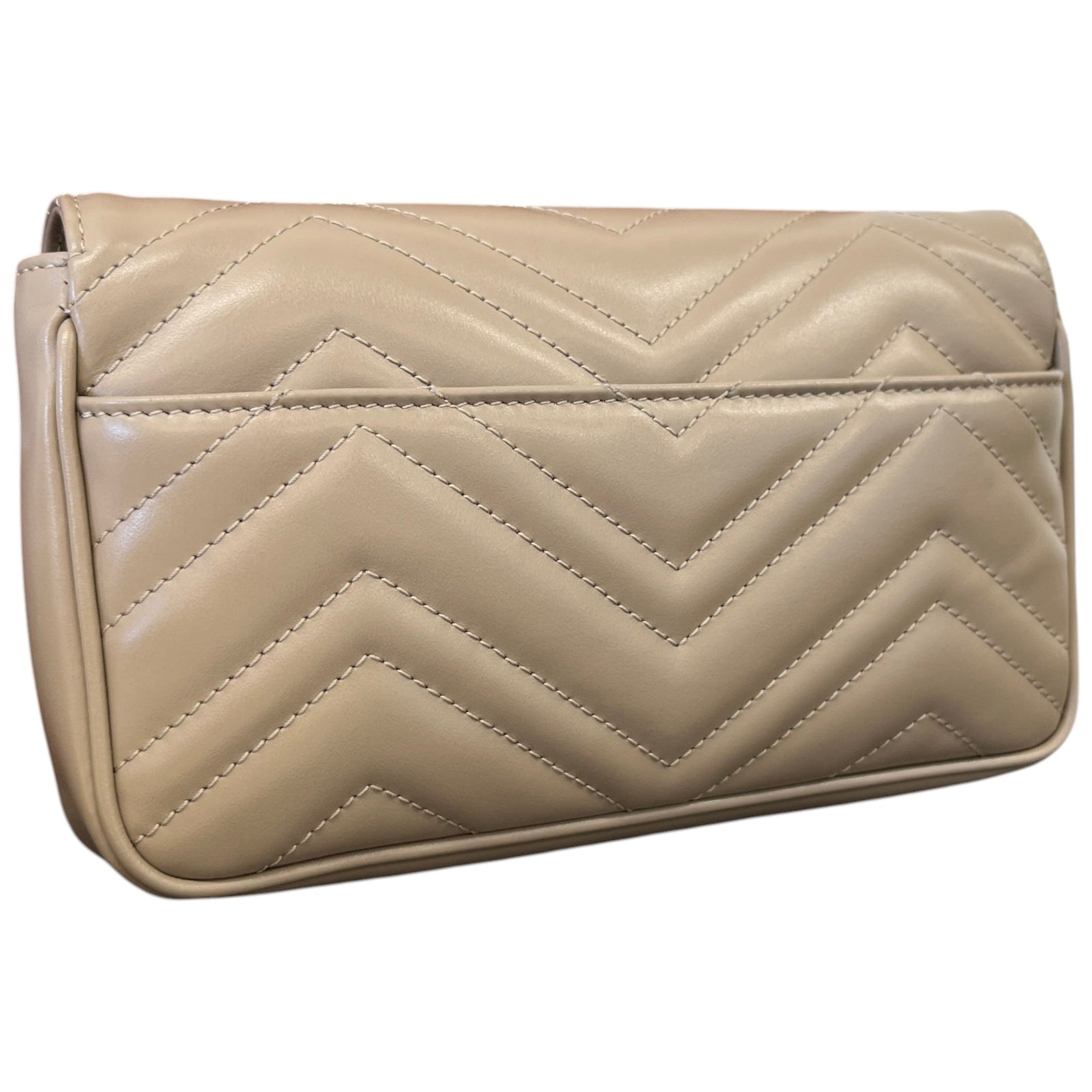 Women's GG Marmont Mini Crossbody Bag Nude - Photo 8