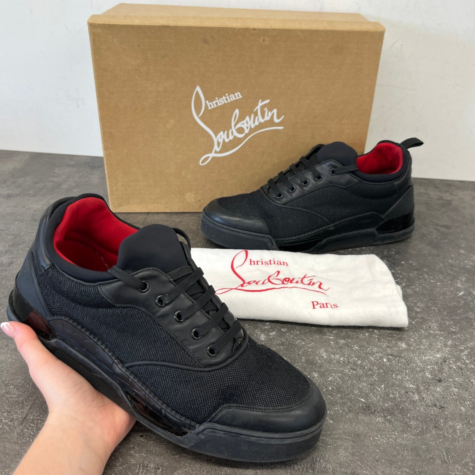 Men's Aurelien Low Trainers Black Size EU 43.5 / UK 9.5 - Photo 12