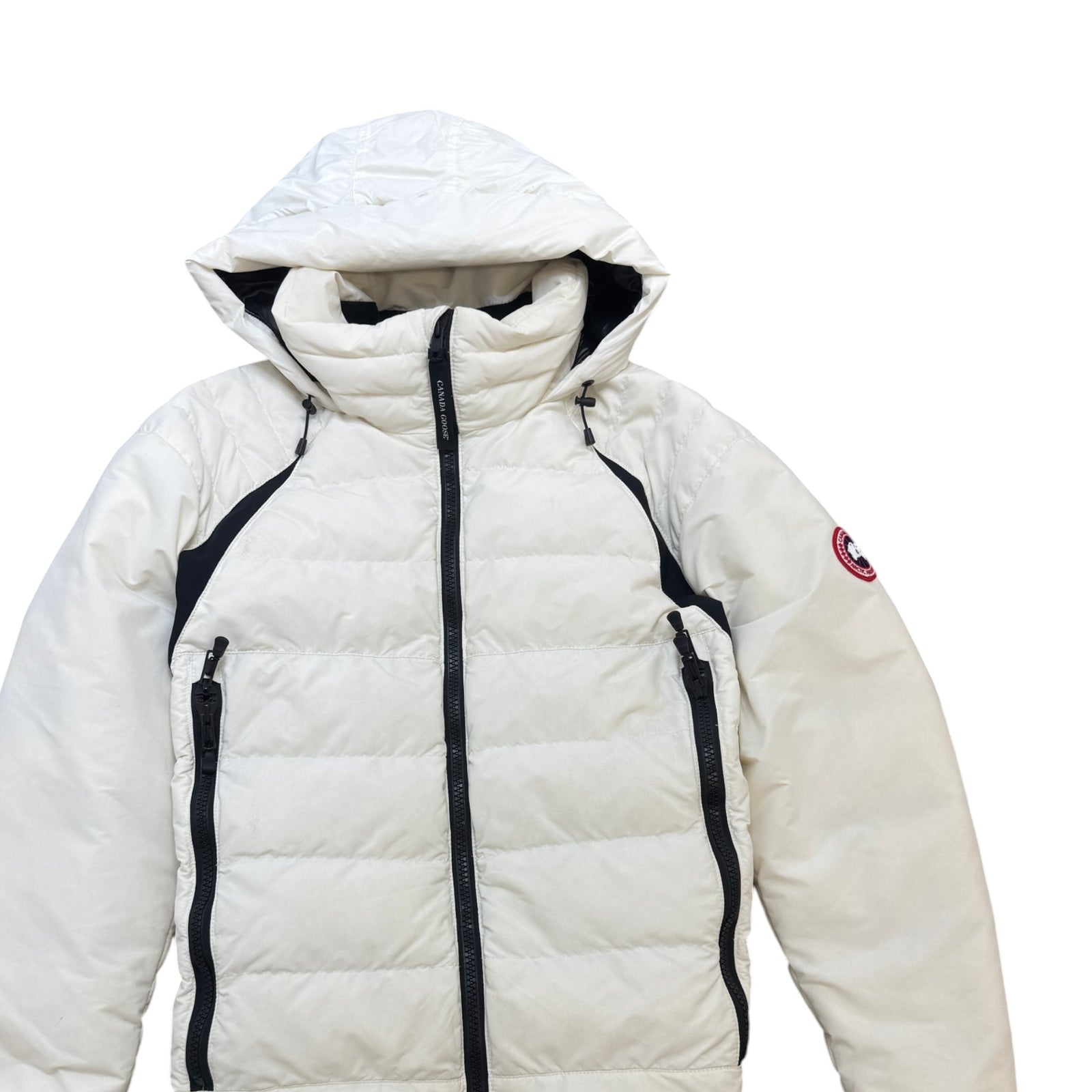 Men's Hybridge Base Down Jacket White Size L - Photo 6