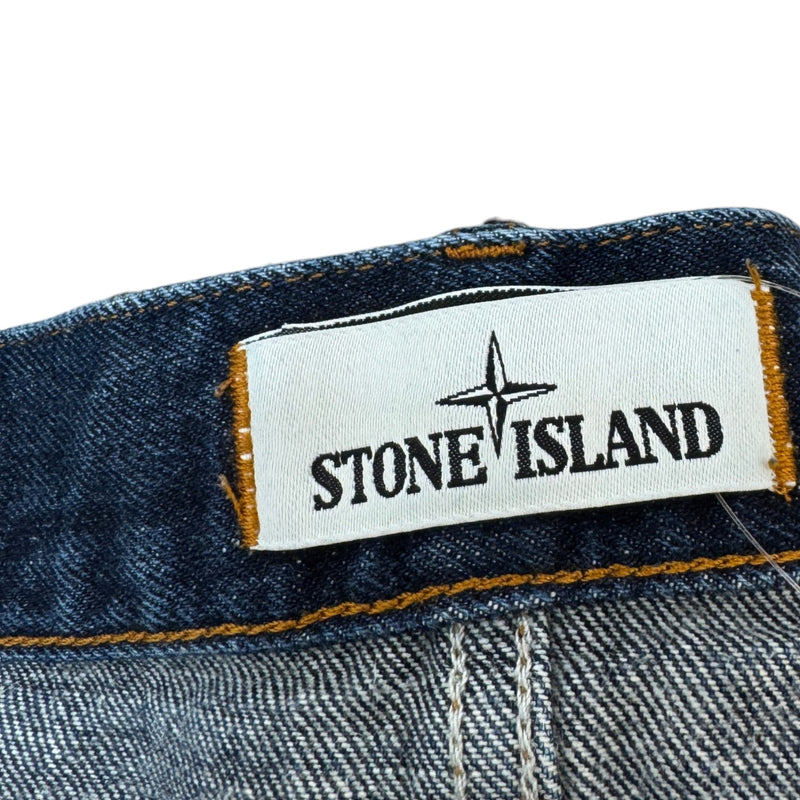 Men's Applique Logo Jeans Blue Size L / W34