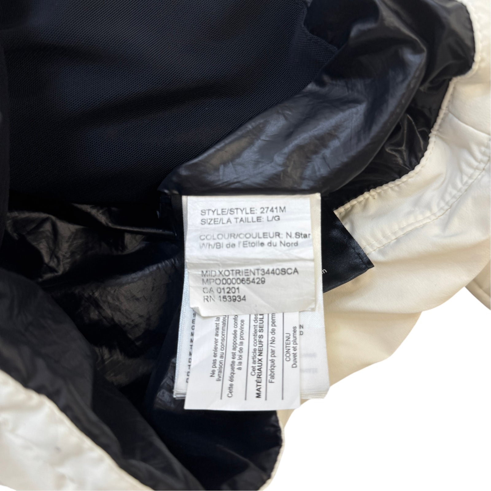Men's Hybridge Base Down Jacket White Size L - Photo 8