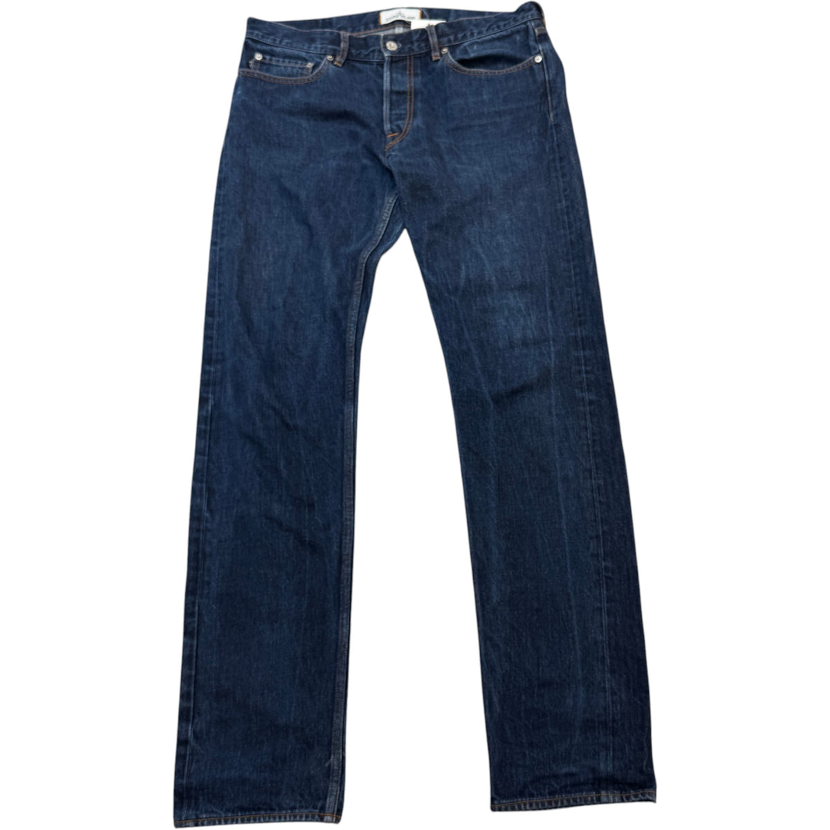 Men's Applique Logo Jeans Blue Size L / W34 - Photo 1