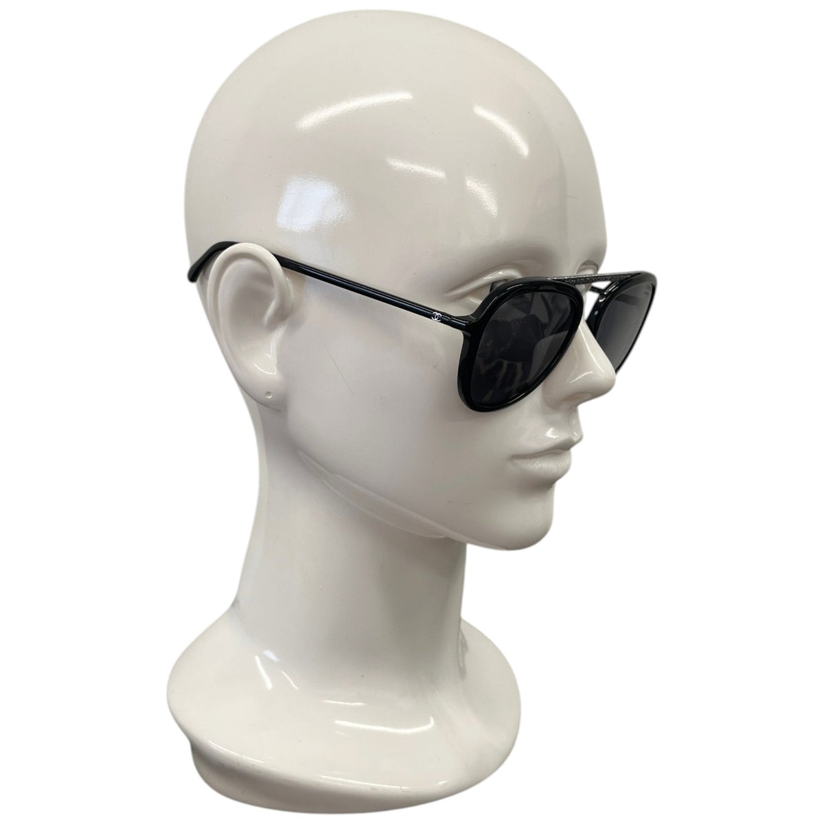 Women's Polarized Pilot Sunglasses Black - Photo 3
